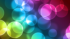 Multicolor circles bokeh