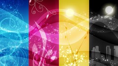 Multicolor CMYK vector art