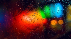 Multicolor condensation rain on