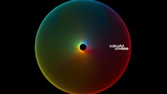 Multicolor design circles rainbows