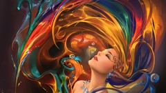 Multicolor fantasy art