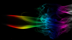 Multicolor fire black background