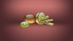 Multicolor fruits digital art