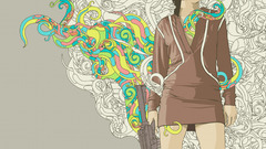 Multicolor girls with guns