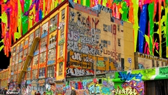 Multicolor graffiti