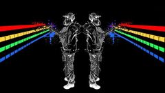 Multicolor graffiti black background