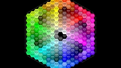 Multicolor hex Simple Background