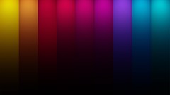 Multicolor rainbows panels stripes