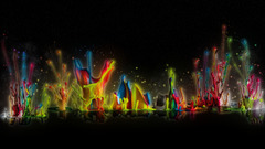 Multicolor splashes