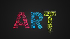 Multicolor Typography artwork