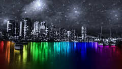 Multicolor vancouver cities colorful