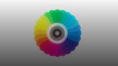 Multicolor vectors gray background