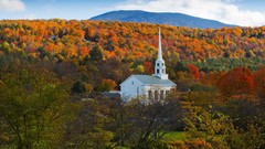 Multicolor vermont churches