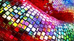 Multicolor wall mosaic