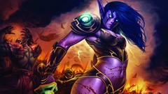 Multicolor world of warcraft video games fantasy art