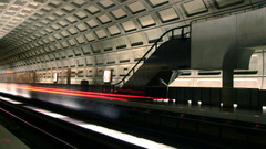 Multiscreen train subway underground