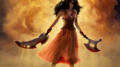 Murder paintings skulls long hair assassins digital art fantasy 