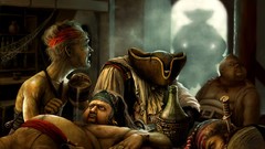 Murder pirates fan art artwork drunk fantasy art pirate ship 