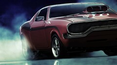 muscle cars Car video game art vehicle red cars