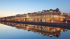 Museum City Lights Russia reflections rivers cityscapes saint 