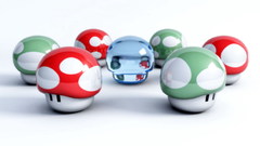 Mushroom Mario artwork graphic