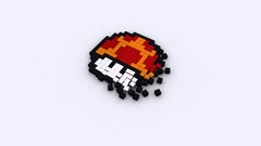 Mushrooms blocks Mario