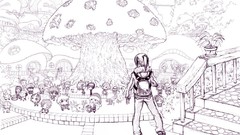 Mushrooms drawings Villages sketches