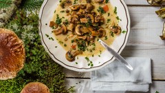 Mushrooms food soup