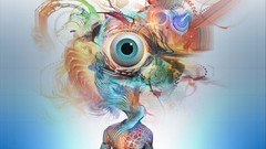 Music abstract colors bluetech cutboard