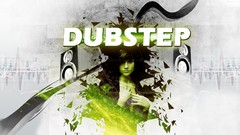 Music abstract dubstep green girl