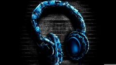 Music abstract headphones