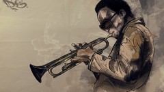 Music abstract jazz miles davis My Drawings