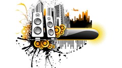 Music abstract speakers