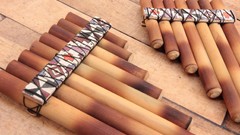 Music andean panpipe