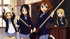 Music Anime skirts long hair anime girls school uniforms short 