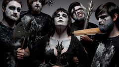 Music band woman beard Swords fun iwrestledabearonce Black 