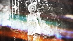 Music band woman blondes singers short hair