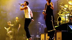 Music bands jumping Music