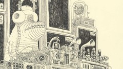 Music black and white DJ monochrome drawings artwork 