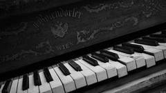 Music black and white piano classic monochrome piano keys
