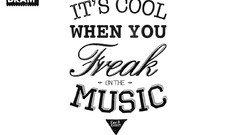 Music black and white Typography Quotes