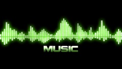 Music black background