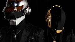 Music black background daft punk Simple Background