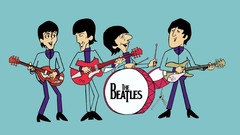 Music cartoons comics The Beatles animated