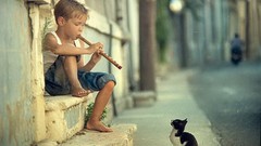 Music cats children