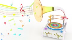 Music cgi record notes