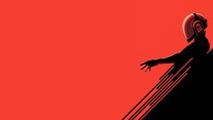 Music daft punk minimalistic Simple Background