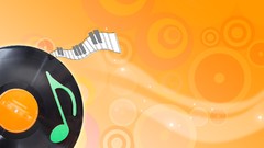 Music disc music notes