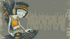 Music DJ turntables