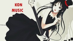 Music dress guitars anime girls akiyama mio k - on Kon